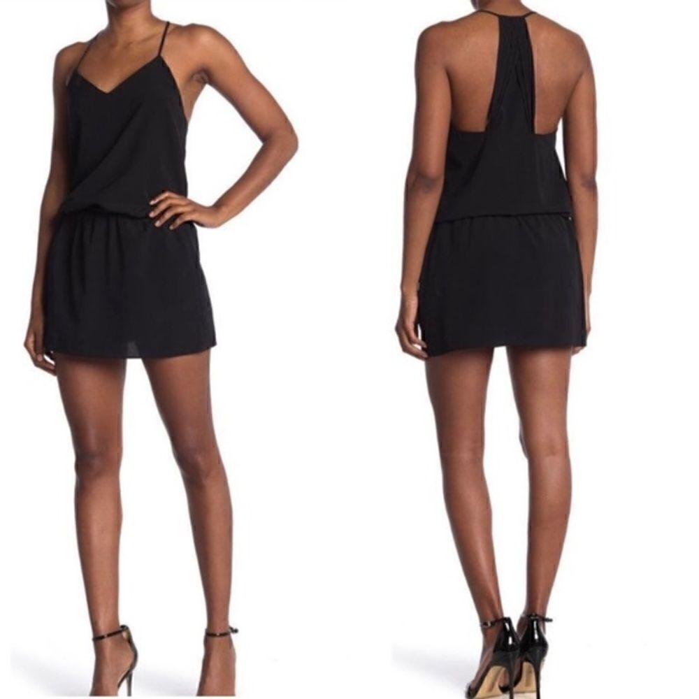 NWT Haute Hippie Mirage Mini Black Dress Tank Size XS